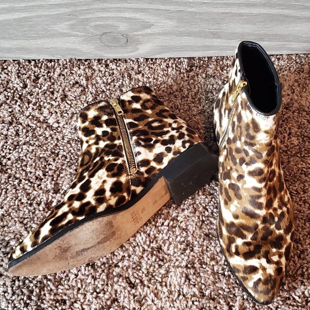 J.Crew Collection Sienna Leopard Calf Hair Boots - Picture 4 of 8